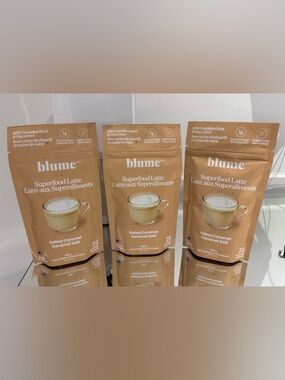 NWT Blume Salted Caramel Superfood Latte - Pack of 3